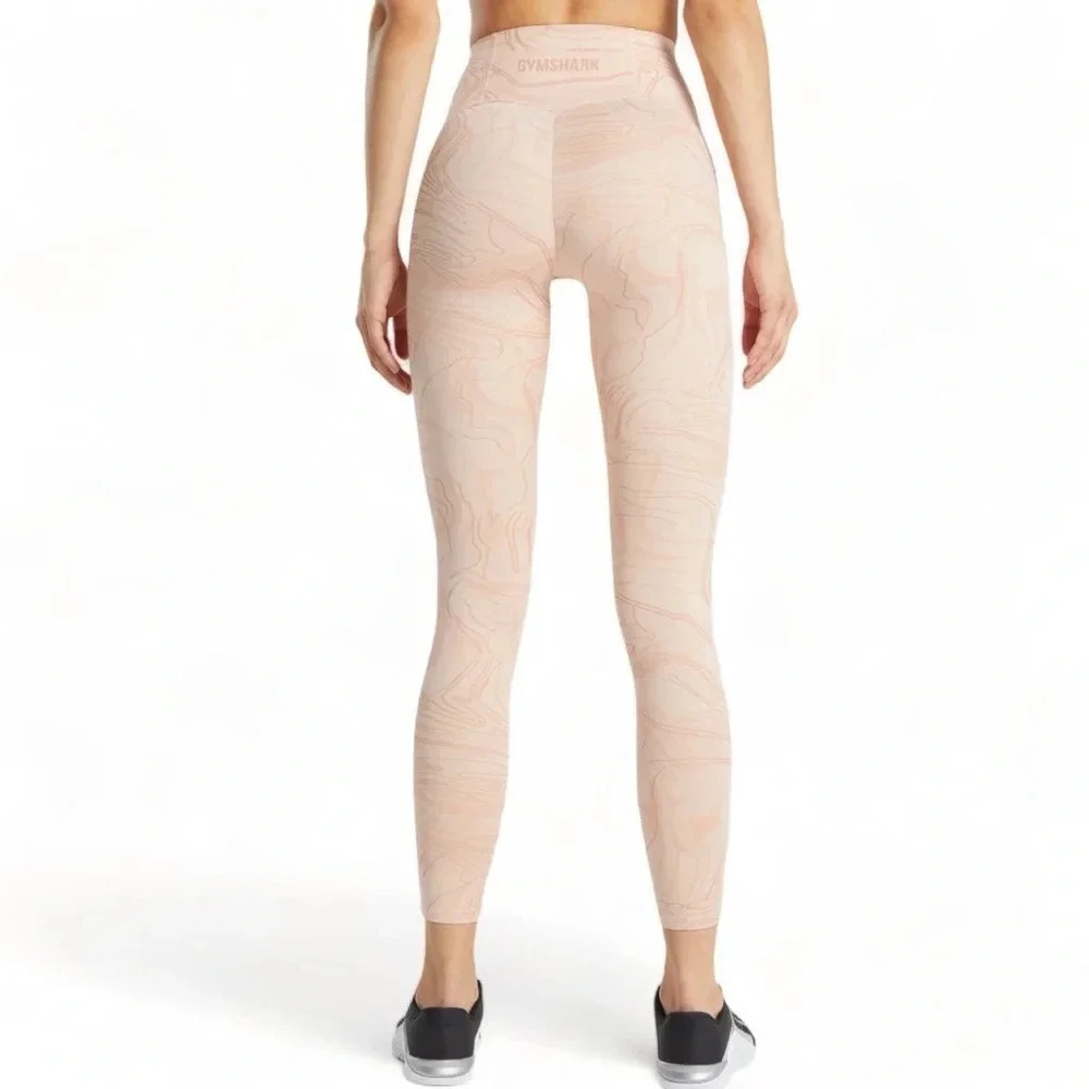 Gymshark Power Support Light Pink Print Leggings